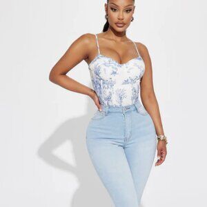 BNWT Corset style swimsuit or bodysuit size small
